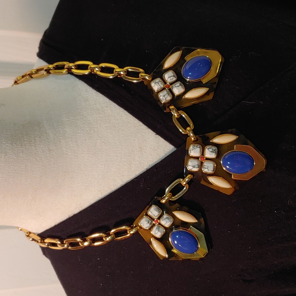 J. Crew NWT Tortoise shell/Multicolor Necklace